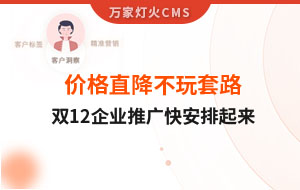 雙12年終大促，價格直降不玩套路！抗疫三年終結束，企業推廣快安排起來~